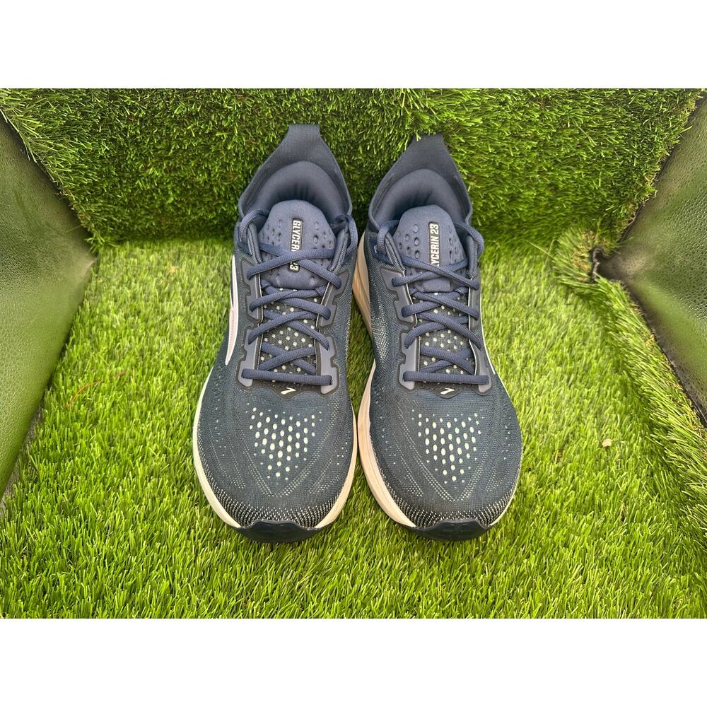 Brooks Glycerin 23 1204651D453 Athletic Sneaker Women's 10.5D Blue Knit Running - Picture 2 of 15